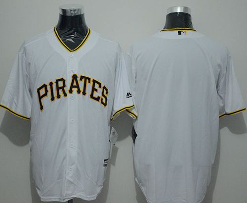 Pirates Blank White New Cool Base Stitched MLB Jersey